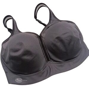 Anita Sports Bra Womens 36G Gray Air Control DeltaPad High Impact Active Mesh